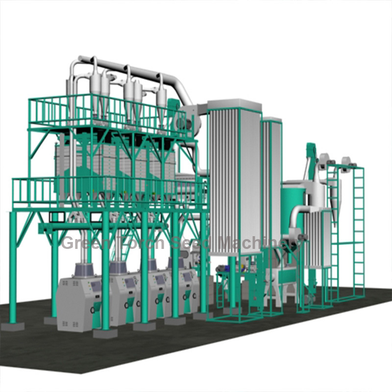 Complete Line Grinding Maize Flour Mill Milling Machine