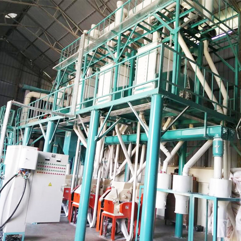 Automatic Running 10-100t/24h Maize Milling Machine on Sale