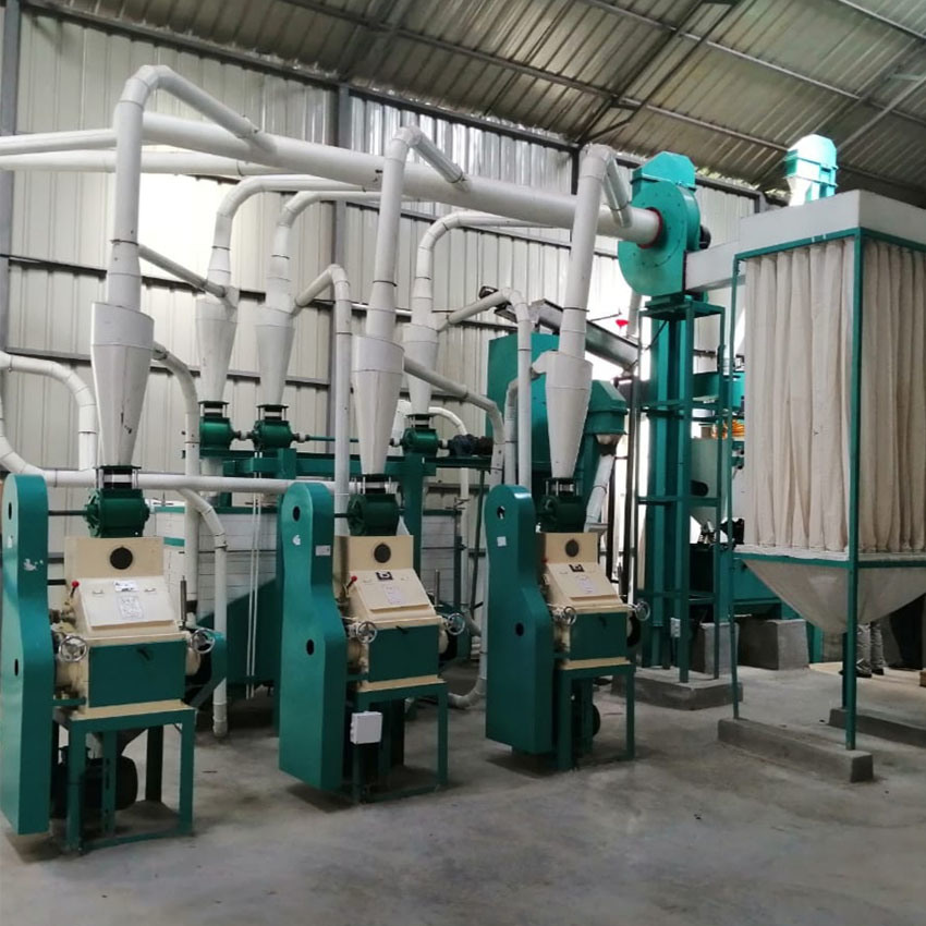 Automatic Running 20t/24h Maize Milling Machine for White Maize Processing