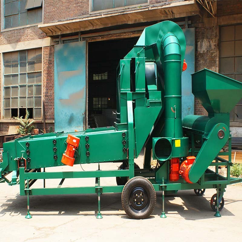 Green Torch Wheat / Corn / Paddy Impurity Removal Cleaning Machine