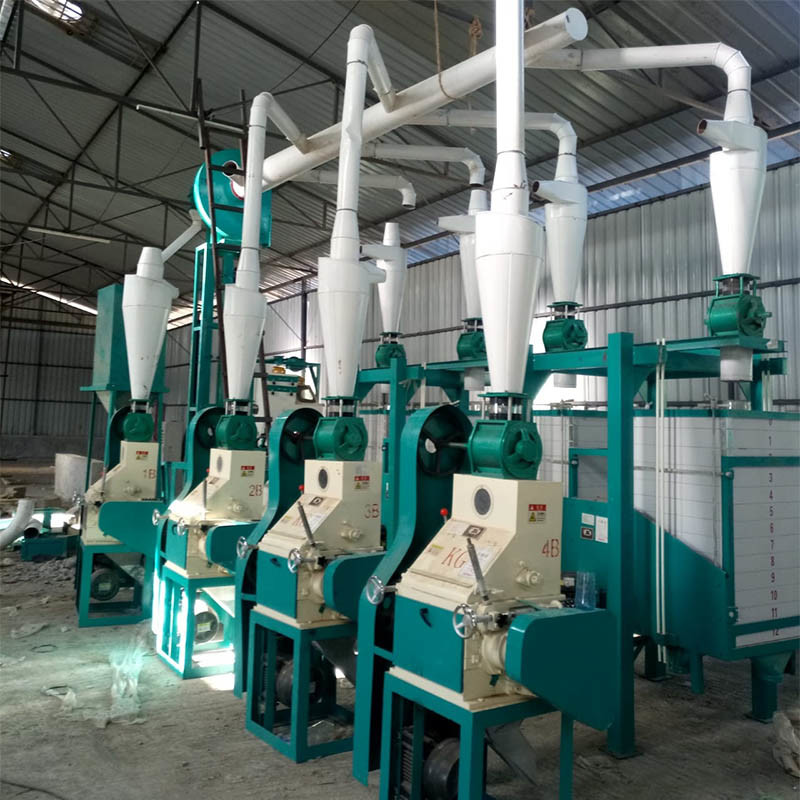 20t/24h Maize Milling Machine to Produce Super White Maize Meal