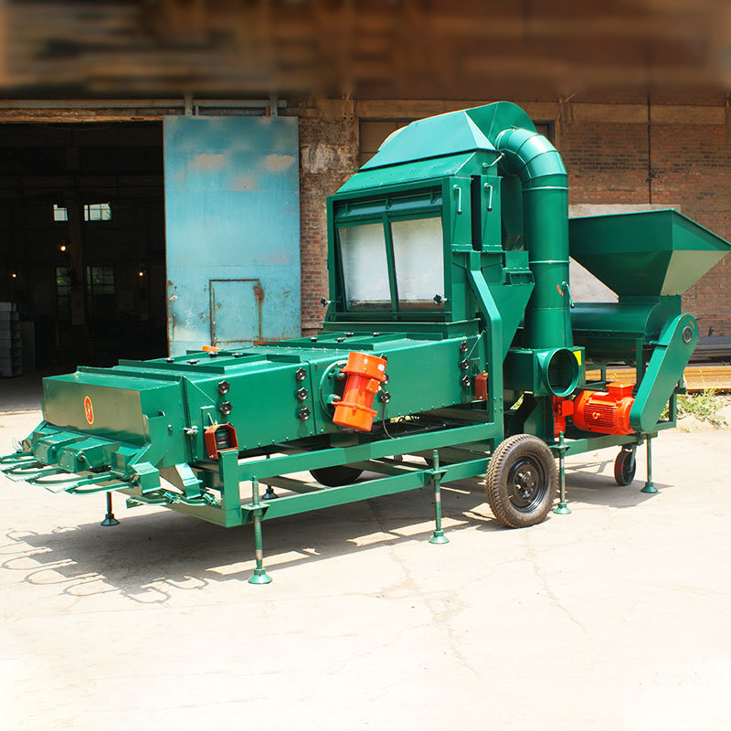 Green Torch Wheat / Corn / Paddy Impurity Removal Cleaning Machine