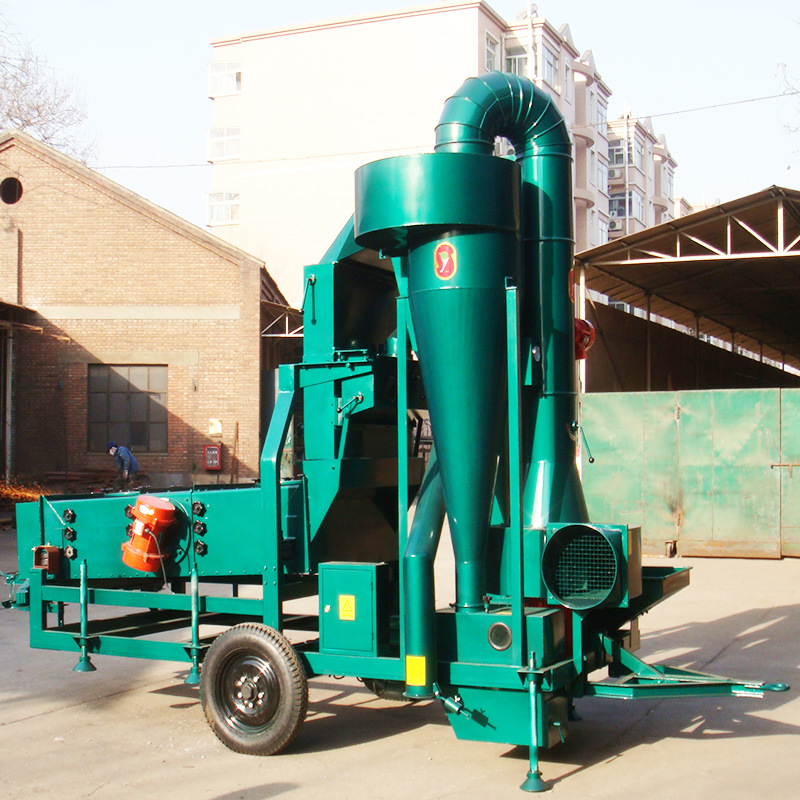 5t/H Soya Bean, Ground Nut Seed Air Screen Cleaner Machine