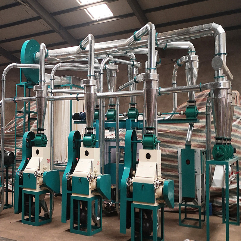 Industrial Automatic Corn Maize Flour Meal Grits Grinding Mill Machine