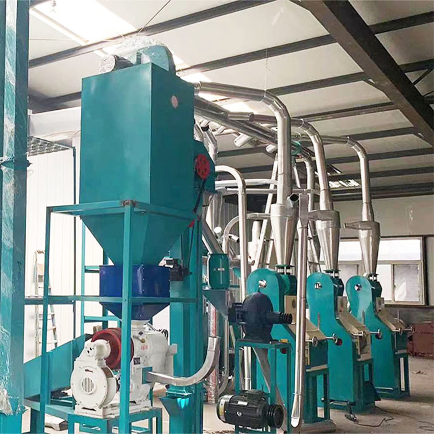 5-200t/D Complete Electric Maize Corn Flour Roller Grinding Mill Machine Line